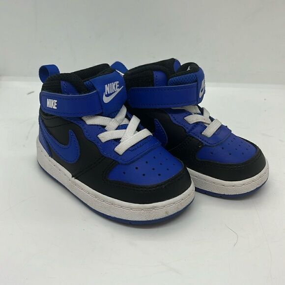 NIKE COURT BOROUGH MID 2 BABY TODDLER FTL-07-300 - Picture 1 of 8